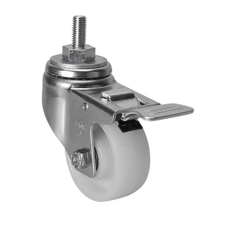 EDL Medium 3" 150kg Threaded Iron Dual Brake TPA Caster 50143L-503-26