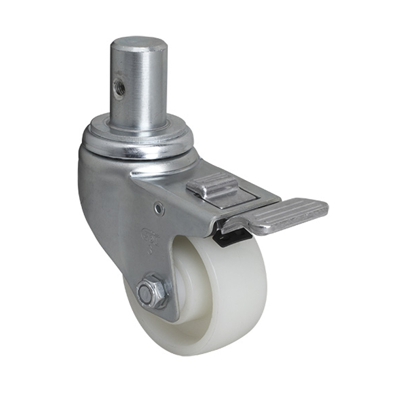 EDL Medium 3" 130kg Stem Al. Dual Brake TPA Caster 50163P-503-25