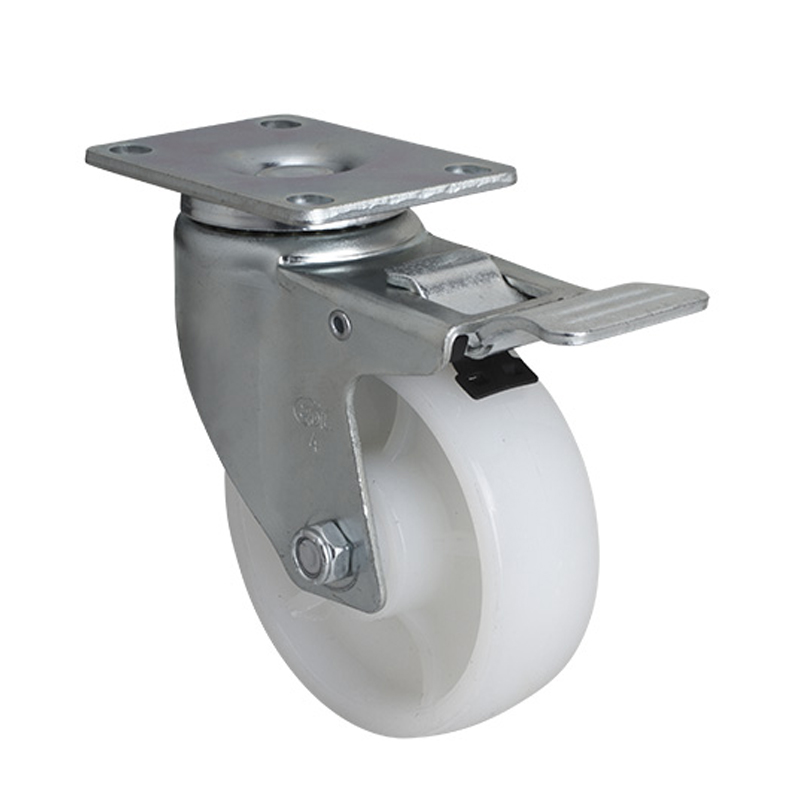 EDL Medium 4" 130kg Plate Al. Dual Brake TPA Caster 50124P-504-25