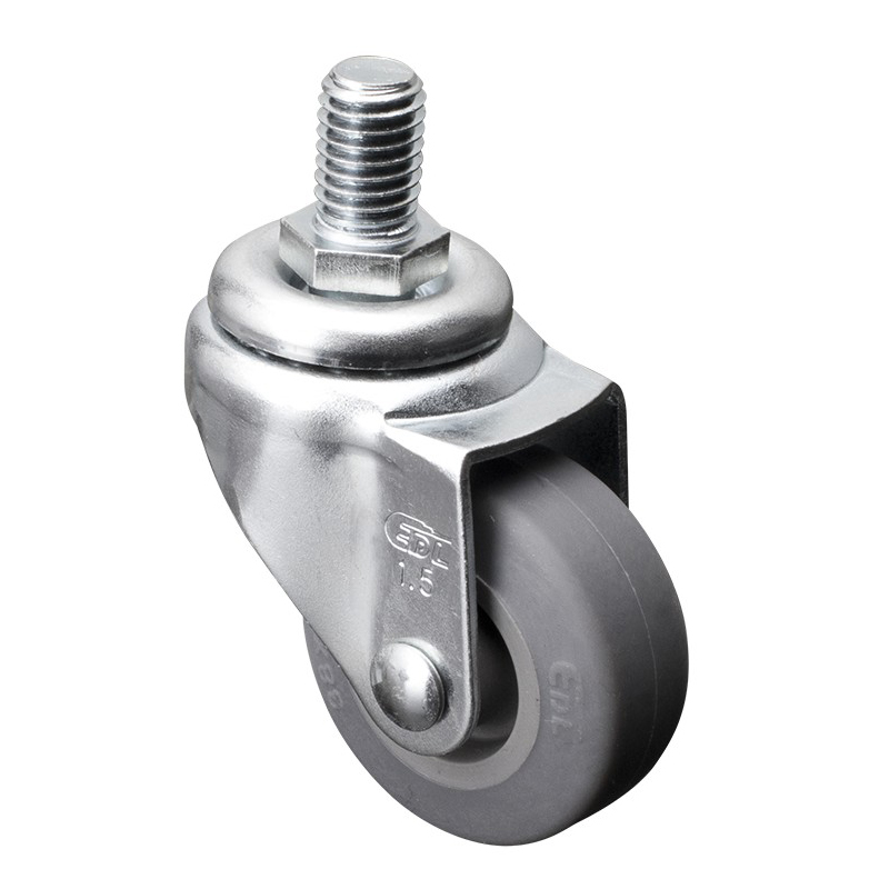 EDL Mini 1.5'' 30kg Threaded Swivel TPE Caster 201315-2015-52