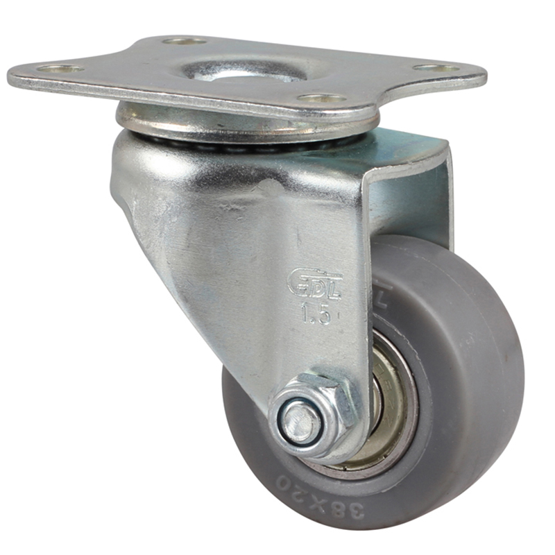 EDL Mini 1.5'' 35kg Plate Swivel TPE Caster 261115-2615-56