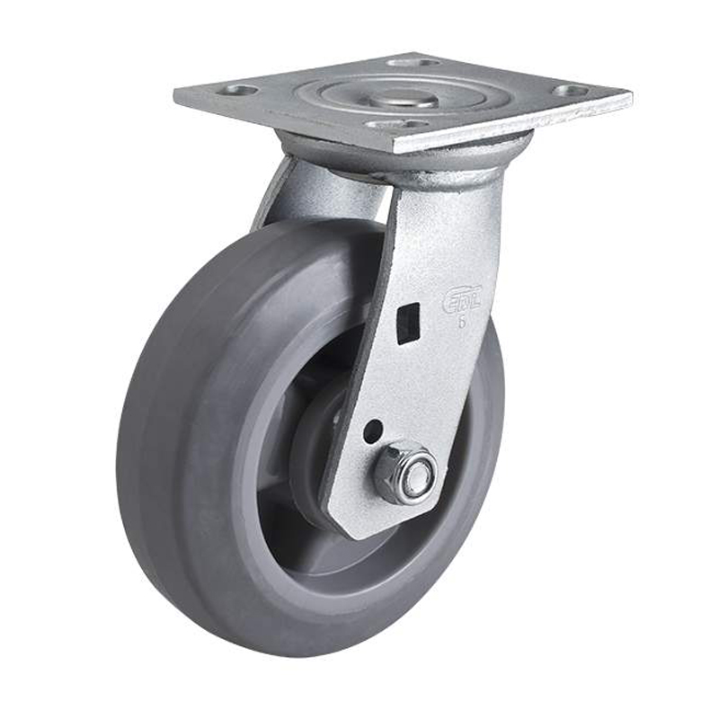 EDL Heavy 6'' 350kg Plate Swivel TPE Caster 73116-736-56