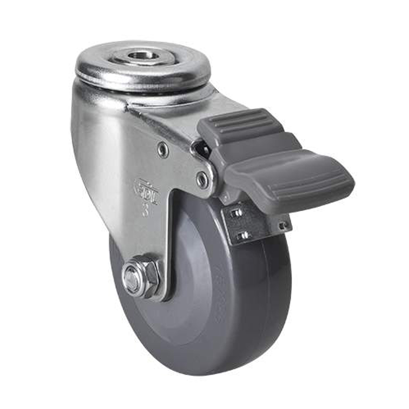 EDL Light 3'' 70kg Bolt Hole Brake PU caster 36183H-363-74