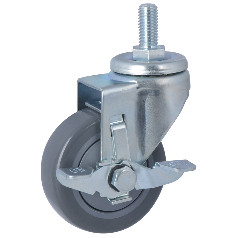 EDL Light 3'' 80kg Threaded Side Wheel PU caster 36143C-373-77/C