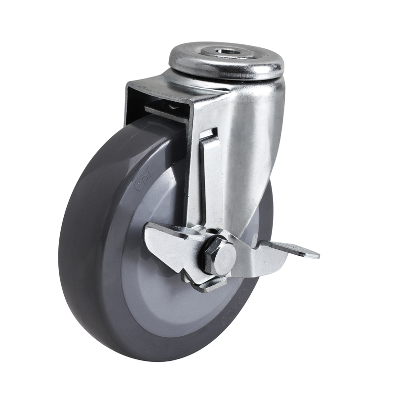 EDL Light 4'' 70kg Bolt Hole Side Wheel PU caster 36184C-364-74/C