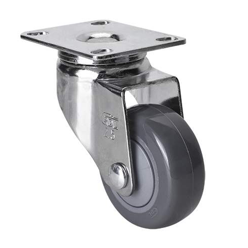 EDL Light 2.5'' 80kg Plate Swivel PU Caster 372125-3725-77