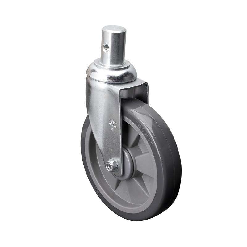 EDL Medium 6'' 130Kg Stem Swivel PU Caster 57156-576-77