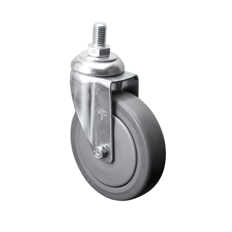 EDL Medium 5'' 110Kg Threaded Swivel TPE Caster 57135-575-57