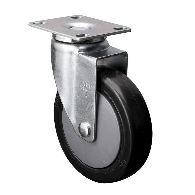 EDL Light 4'' 70kg Plate Swivel  PU Caster 37114-374-67