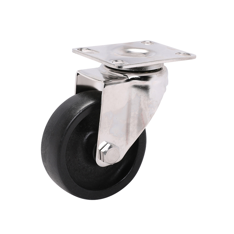 EDL Stainless Steel Light 2.5'' 70kg Plate Swivel PO Caster S347125-S3425-03