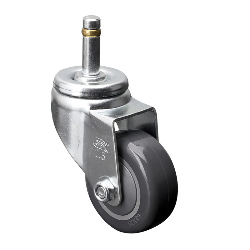 EDL Light 2.5'' 80kg Stem Swivel PU Caster 371525-3725-77