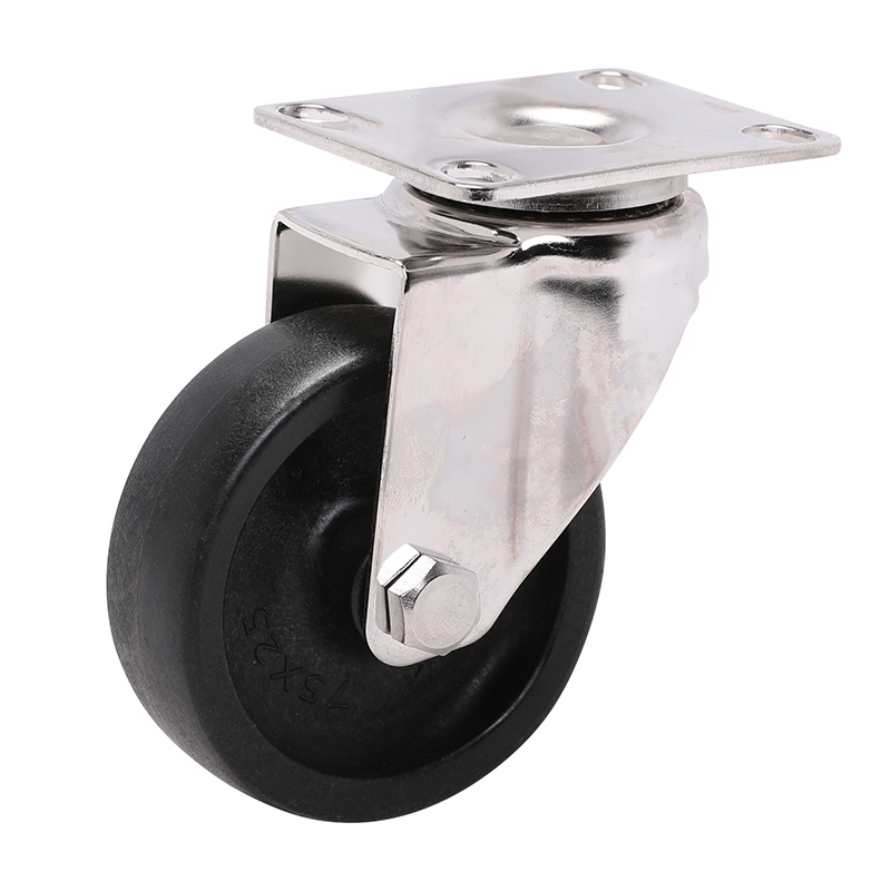 EDL Stainless Steel Light 3'' 70kg Plate Swivel PO Caster S34713-S343-03