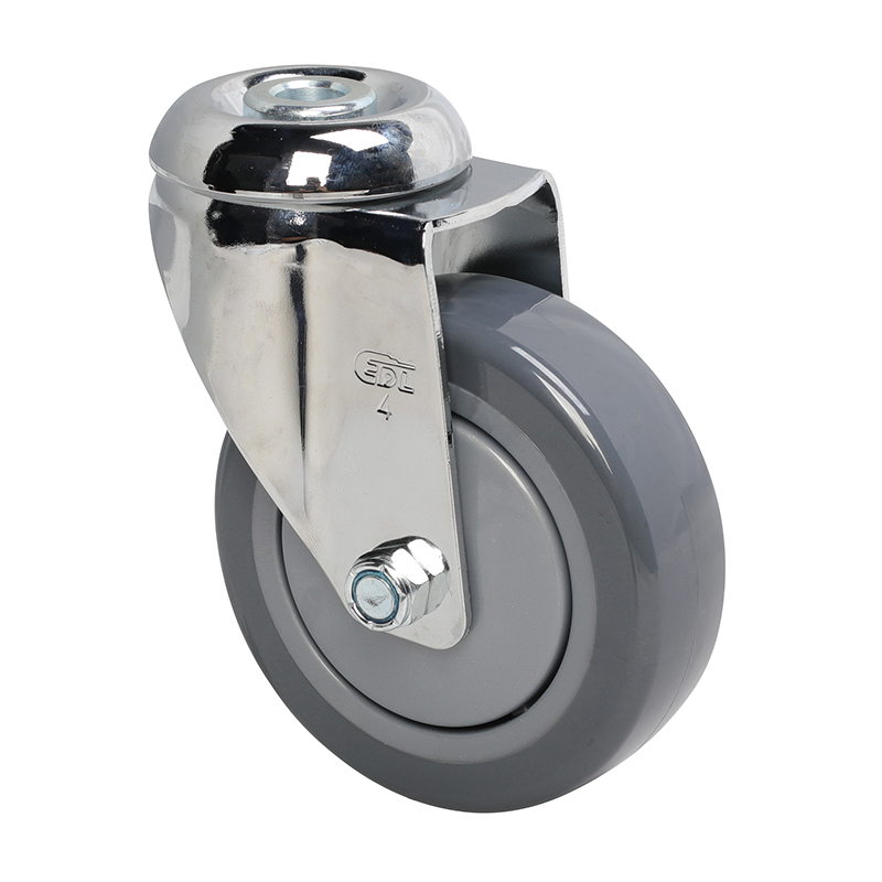 EDL Medium 4'' 130Kg Stem Bolt Hole Swivel PU Caster 57274-574-77