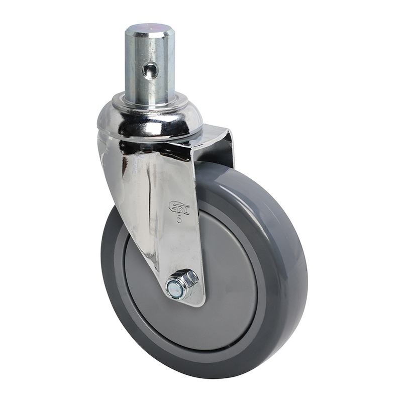 EDL Medium 5'' 130Kg Stem Swivel PU Caster 57255-575-77