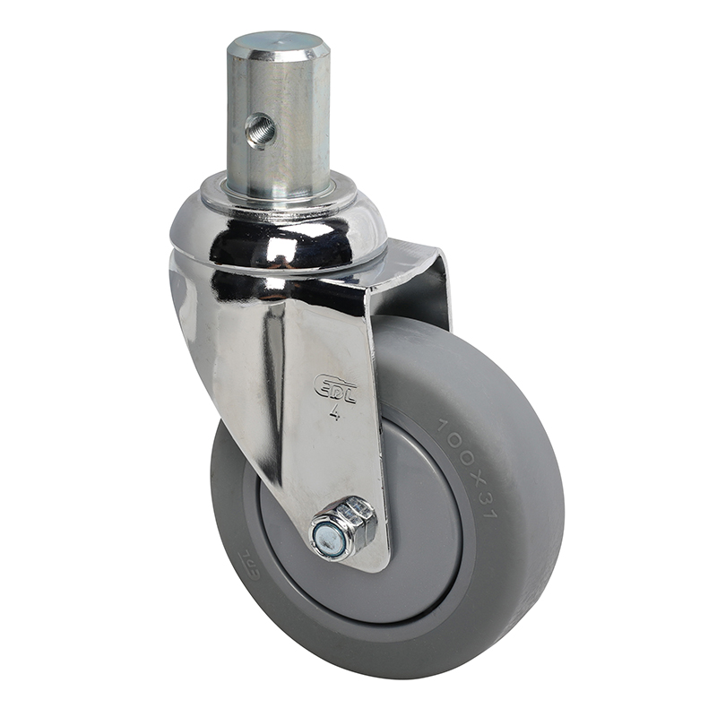 EDL Medium 4'' 110Kg Stem Swivel TPE Caster 57254-574-57