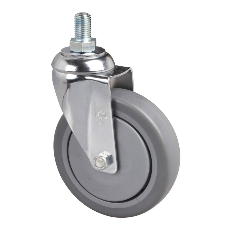 EDL Medium 5'' 110Kg Threaded Swivel TPE Caster  57235-575-57