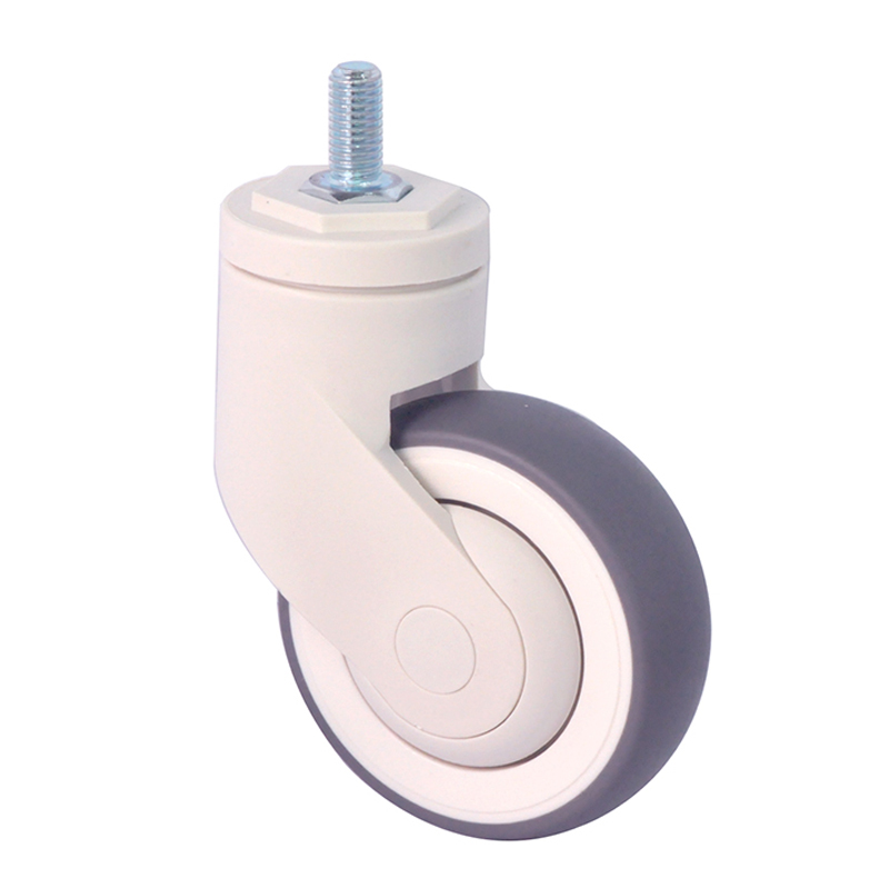 EDL Full Plastic Medium Duty 4'' Threaded Swivel 70kg TPE Caster E52034-57