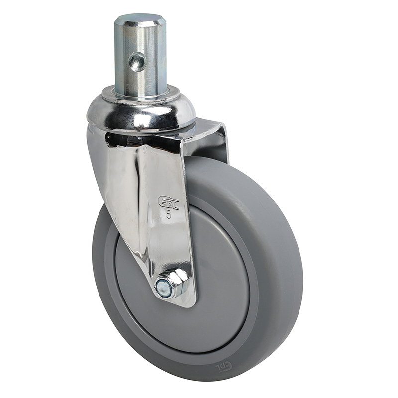 EDL Medium 5'' 110Kg Stem Swivel TPE Caster 57255-575-57