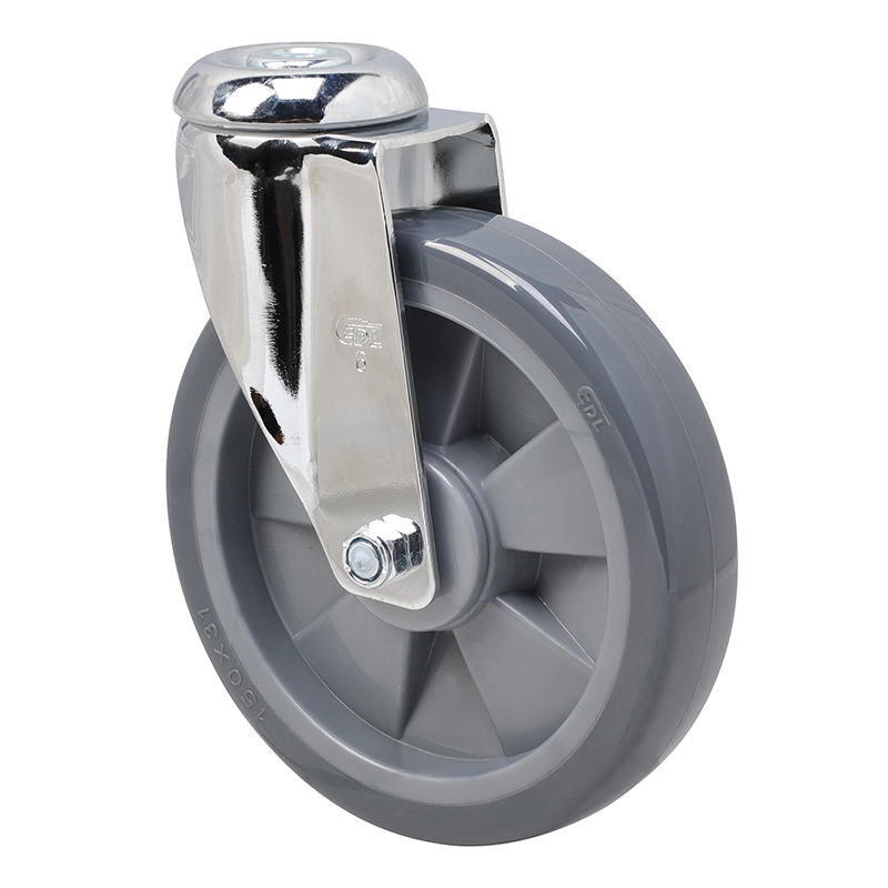 EDL Medium 6'' 130Kg Bolt Hole Swivel PU Caster 57276-576-77