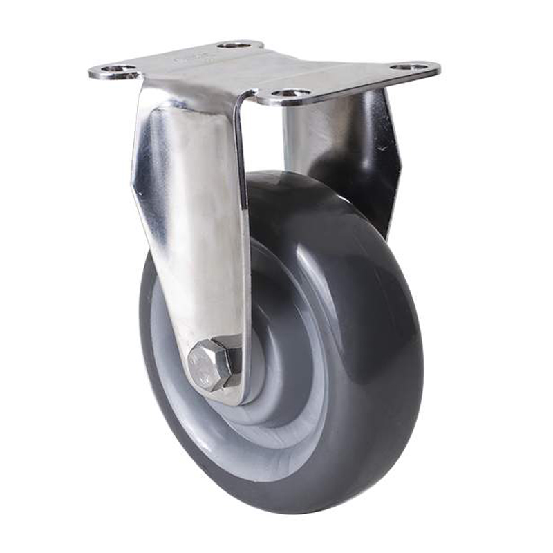 EDL Stainless Steel Medium 4"150kg Rigid PU Caster S54704-S544-75