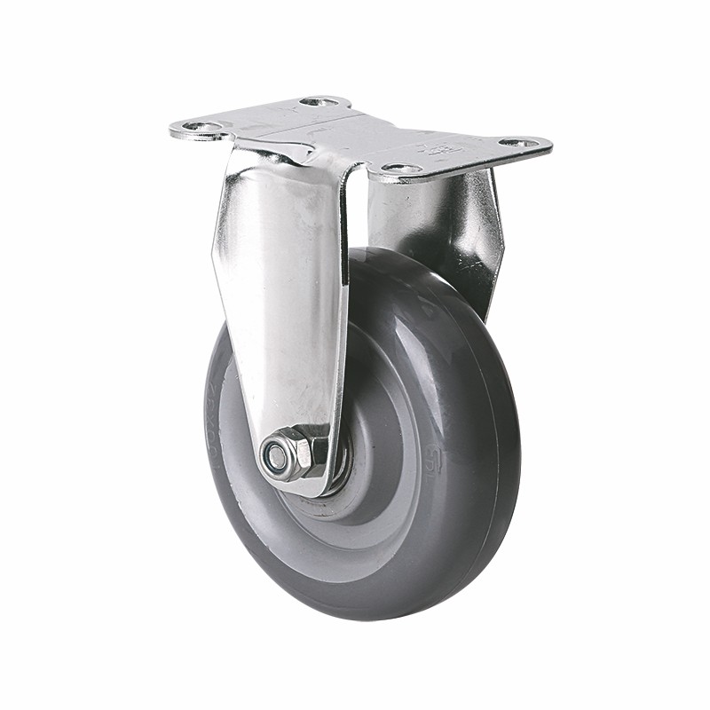 EDL Stainless Steel Medium 4" 150kg Rigid PU Caster S54704-S544-76