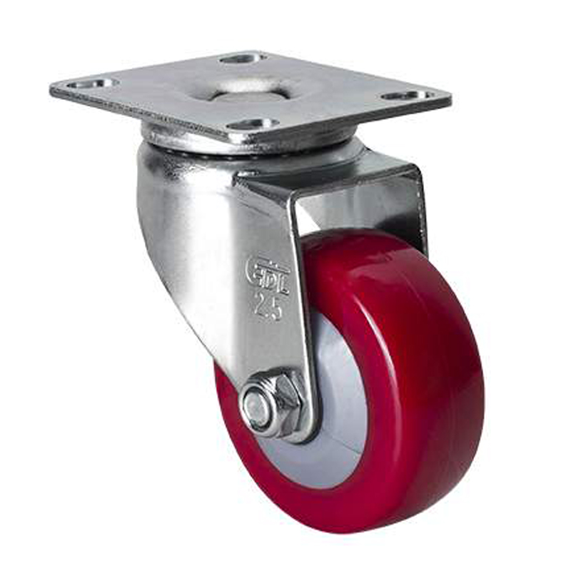 EDL Light 2.5'' 70kg Plate Swivel TPU Caster 361125-3625-84