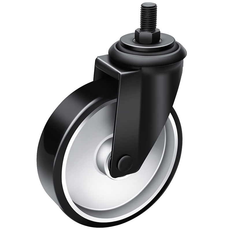 JARABO High-powered Medium 6" 300kg Threaded Swivel TPU Caster J64536-A646-86A