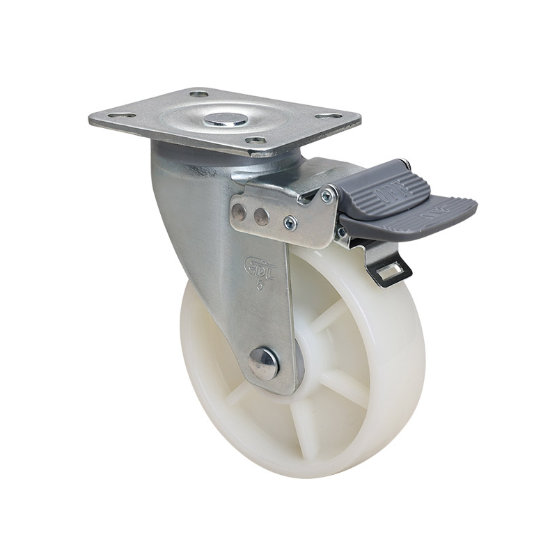 EDL Medium 5" 250kg Plate Brake TPA Caster 66125H-675-26