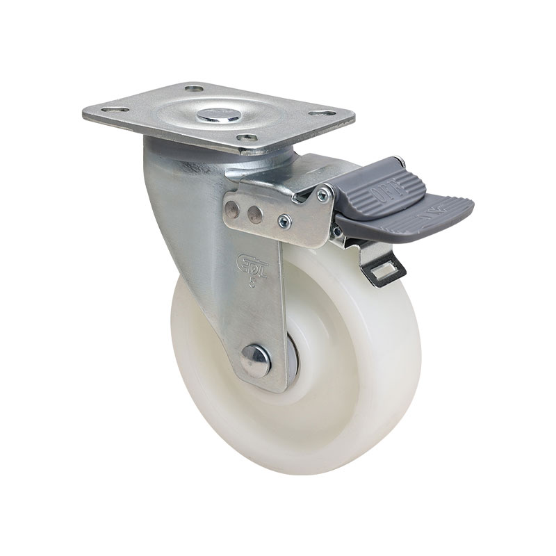 EDL Medium 5" 200kg Plate Brake PO Caster 66125H-645-06